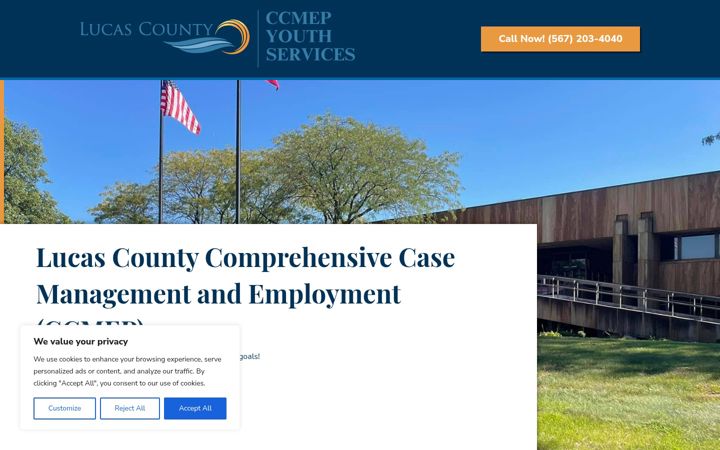 Screenshot of lucascountyccmep.com