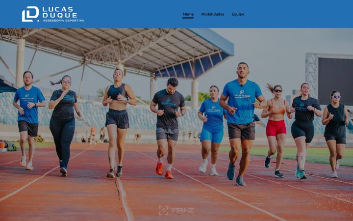 Screenshot of lucasduqueassessoria.com.br
