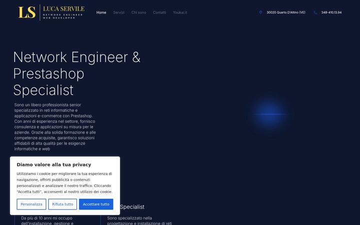 Screenshot of lucaservile.it