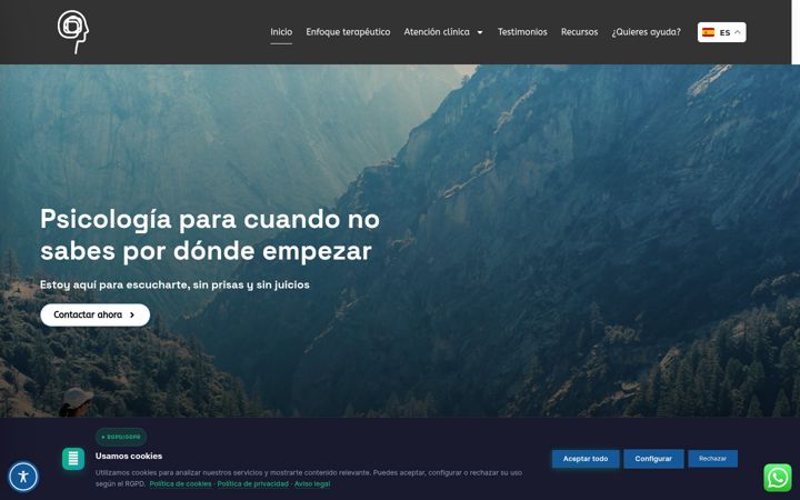 Screenshot of lucasguallarpsicologia.es