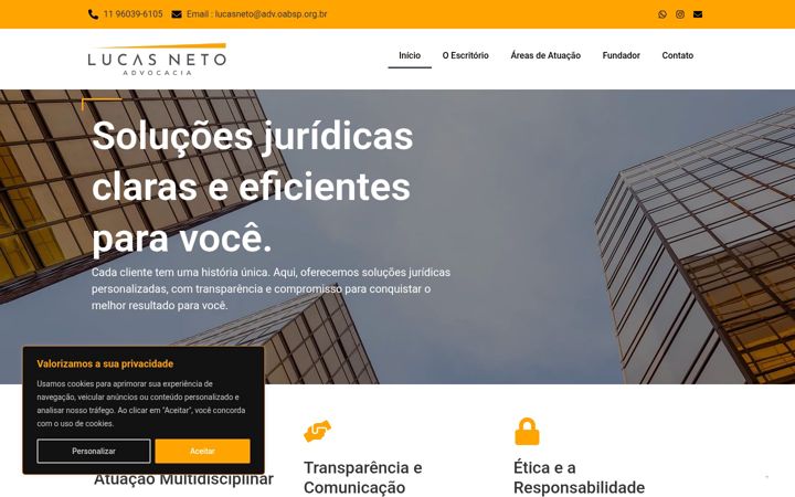 Screenshot of lucasneto.adv.br