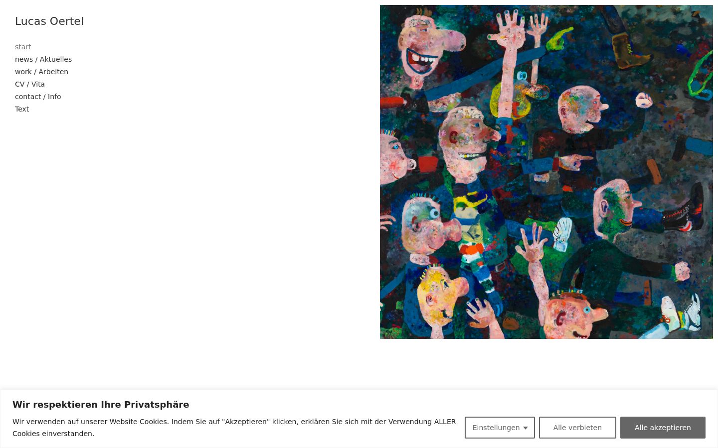 Screenshot van de toestemmingsbanner zoals getoond vóór enige interactie