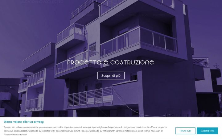 Screenshot of lucaspanoarchitetto.it
