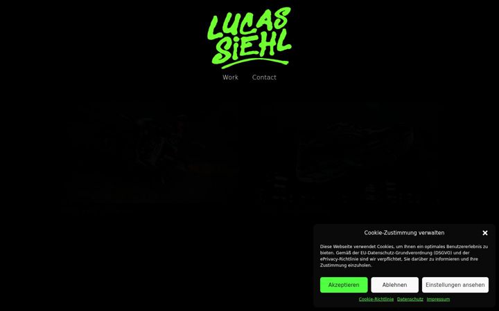 Screenshot of lucassiehl.de