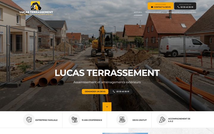 Screenshot of lucasterrassement.fr