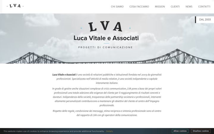 Screenshot of lucavitaleassociati.it