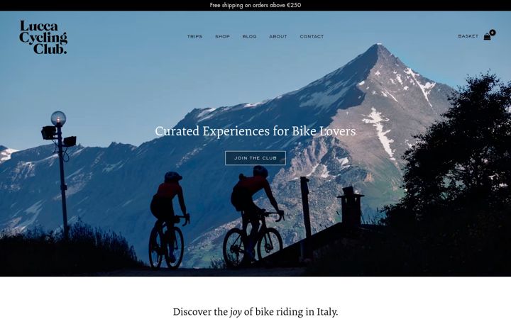 Screenshot of luccacyclingclub.com