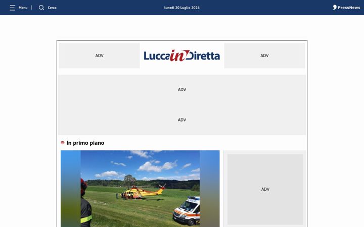 Screenshot of luccaindiretta.it