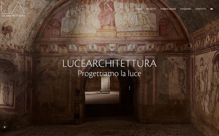 Screenshot of lucearchitettura.it