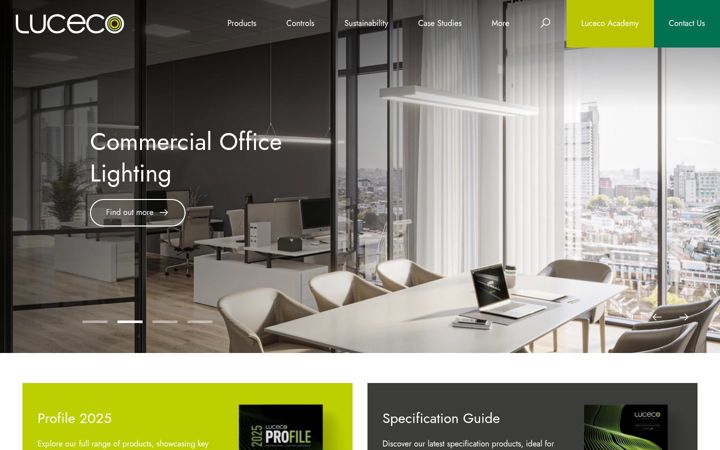 Screenshot of luceco.com