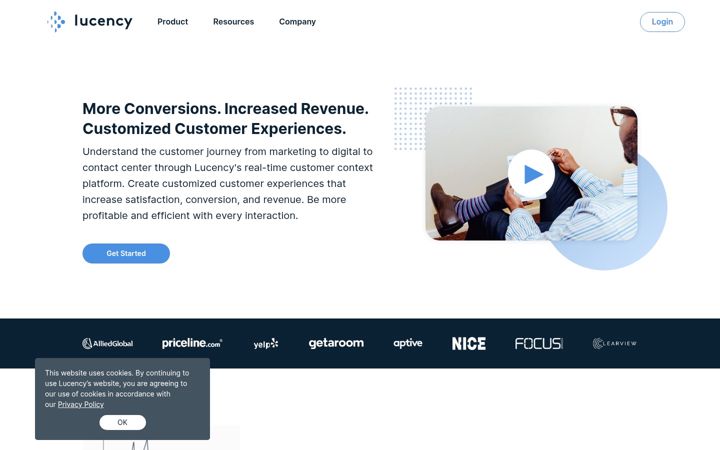 Screenshot ta' lucency.com