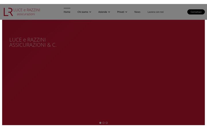 Screenshot of lucerazzini.it