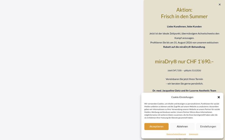 Screenshot of lucerneaesthetic.ch