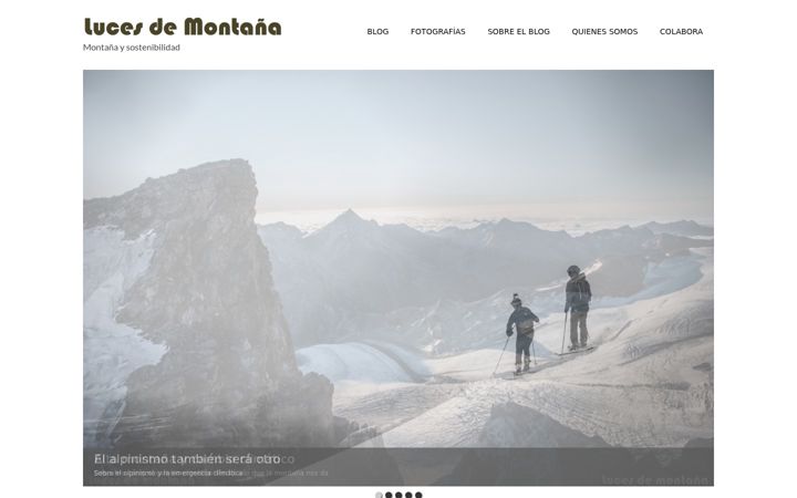 Screenshot of lucesdemontana.org