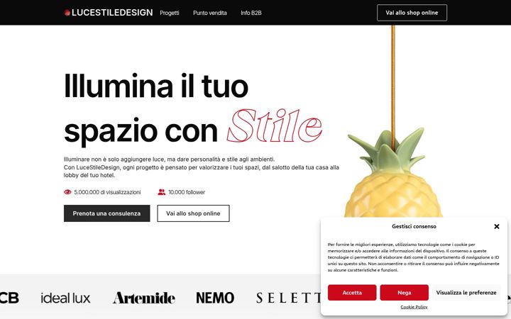 Screenshot of lucestiledesign.com