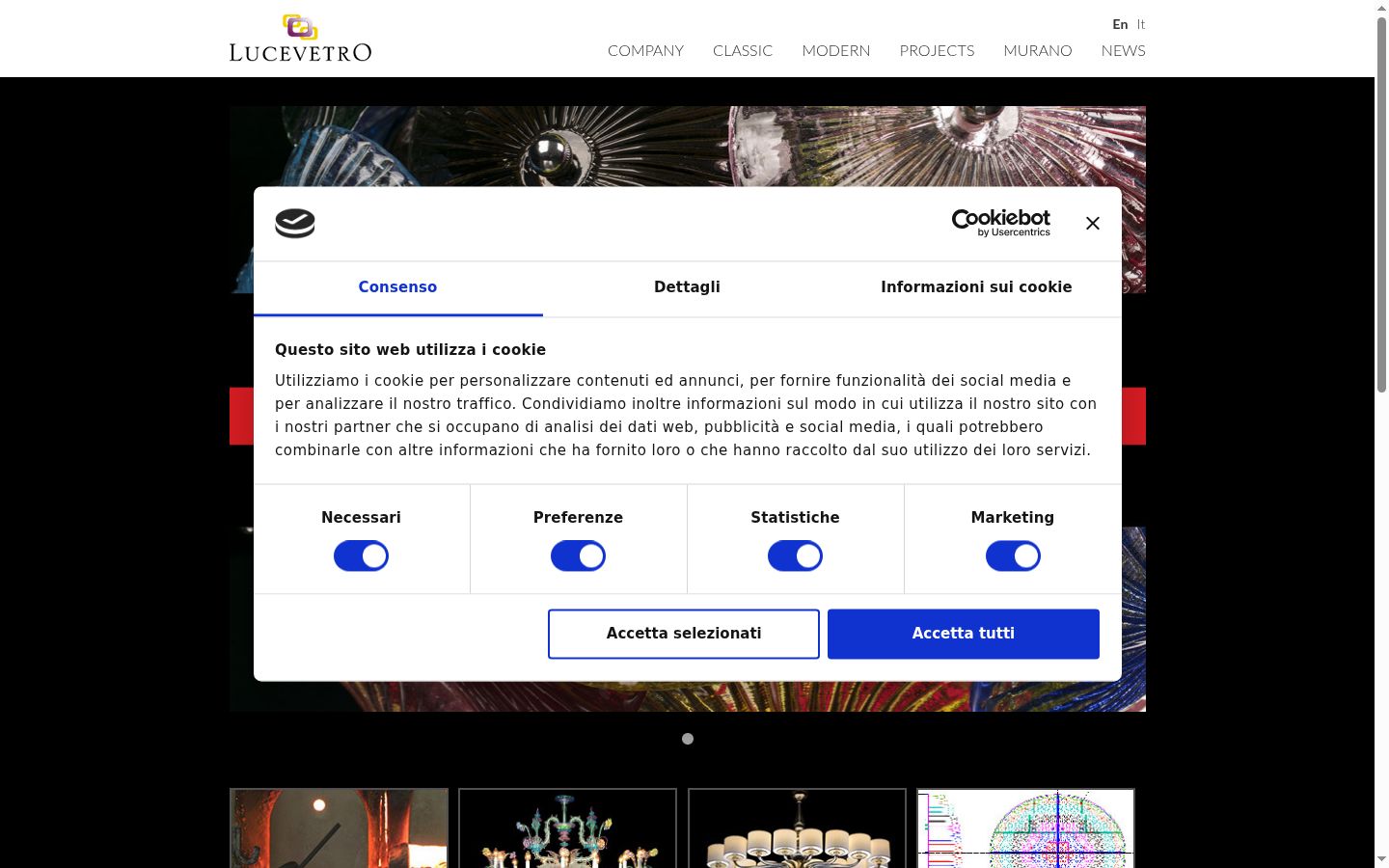 Capture d'écran de la bannière de consentement affichée avant toute interaction