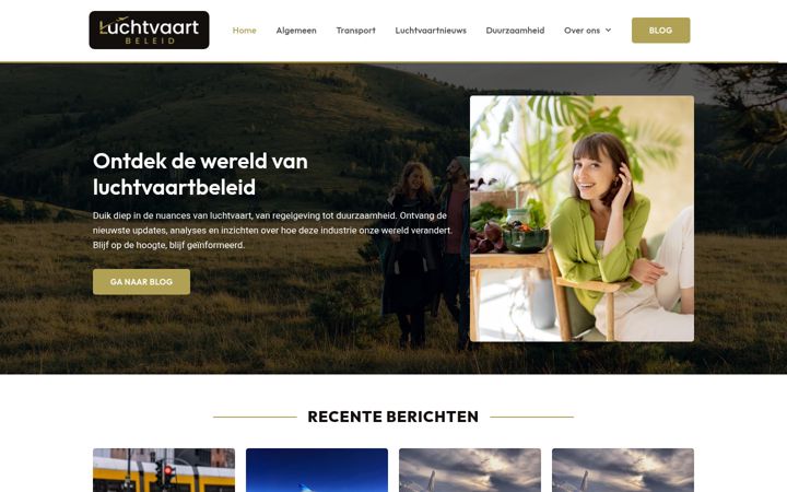 Screenshot of luchtvaartbeleid.nl