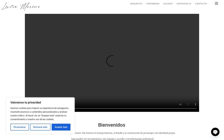 Screenshot of lucia-moreno.com