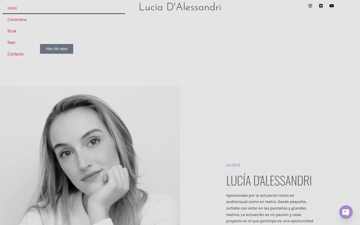 Screenshot of luciadalessandri.com