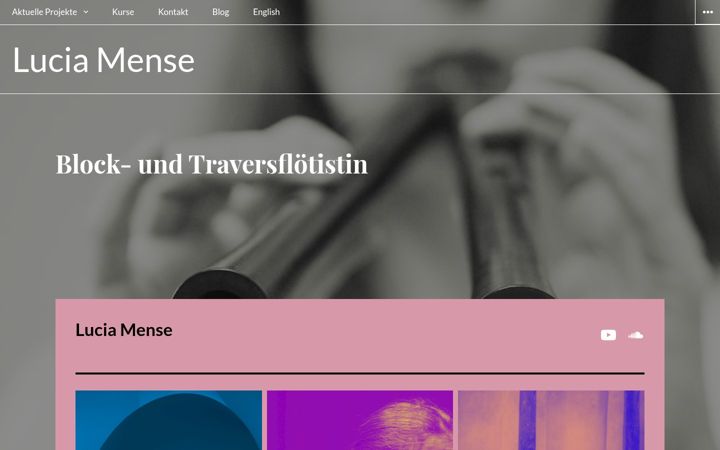Screenshot of luciamense.de