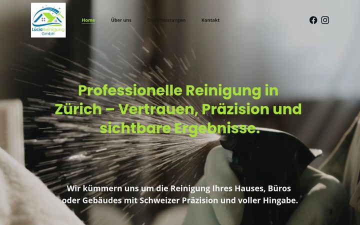Screenshot of luciareinigung.ch