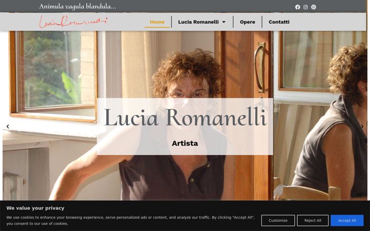 Screenshot of luciaromanelli.it