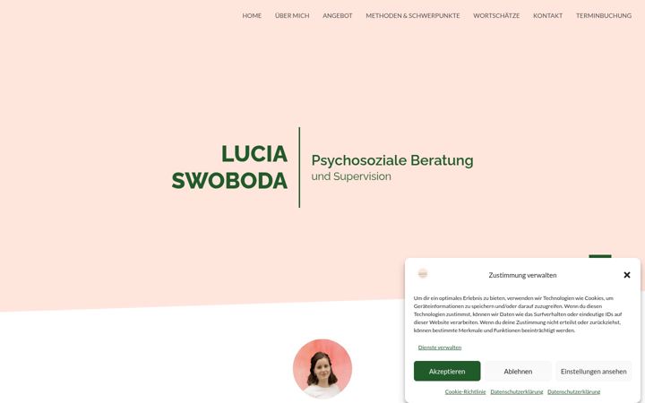 Captura de pantalla de luciaswoboda.at