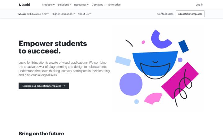 Screenshot of lucidforeducation.com