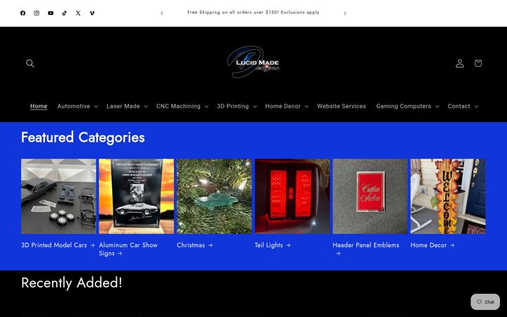 Screenshot of lucidgamingpcs.com