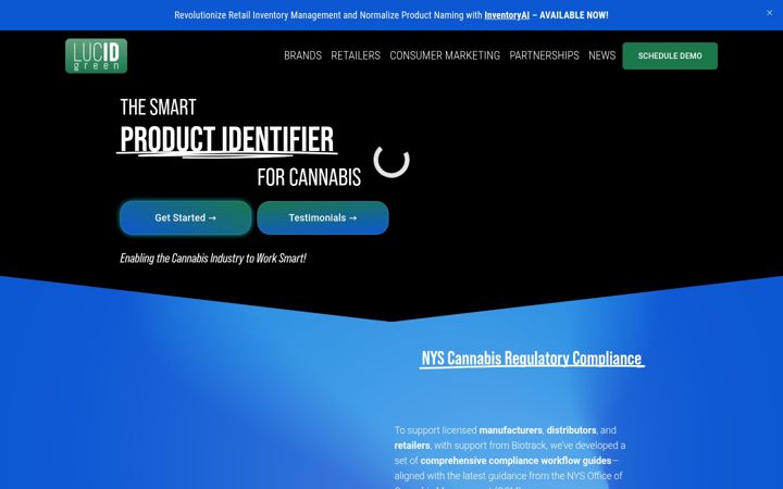 Screenshot of lucidgreen.io