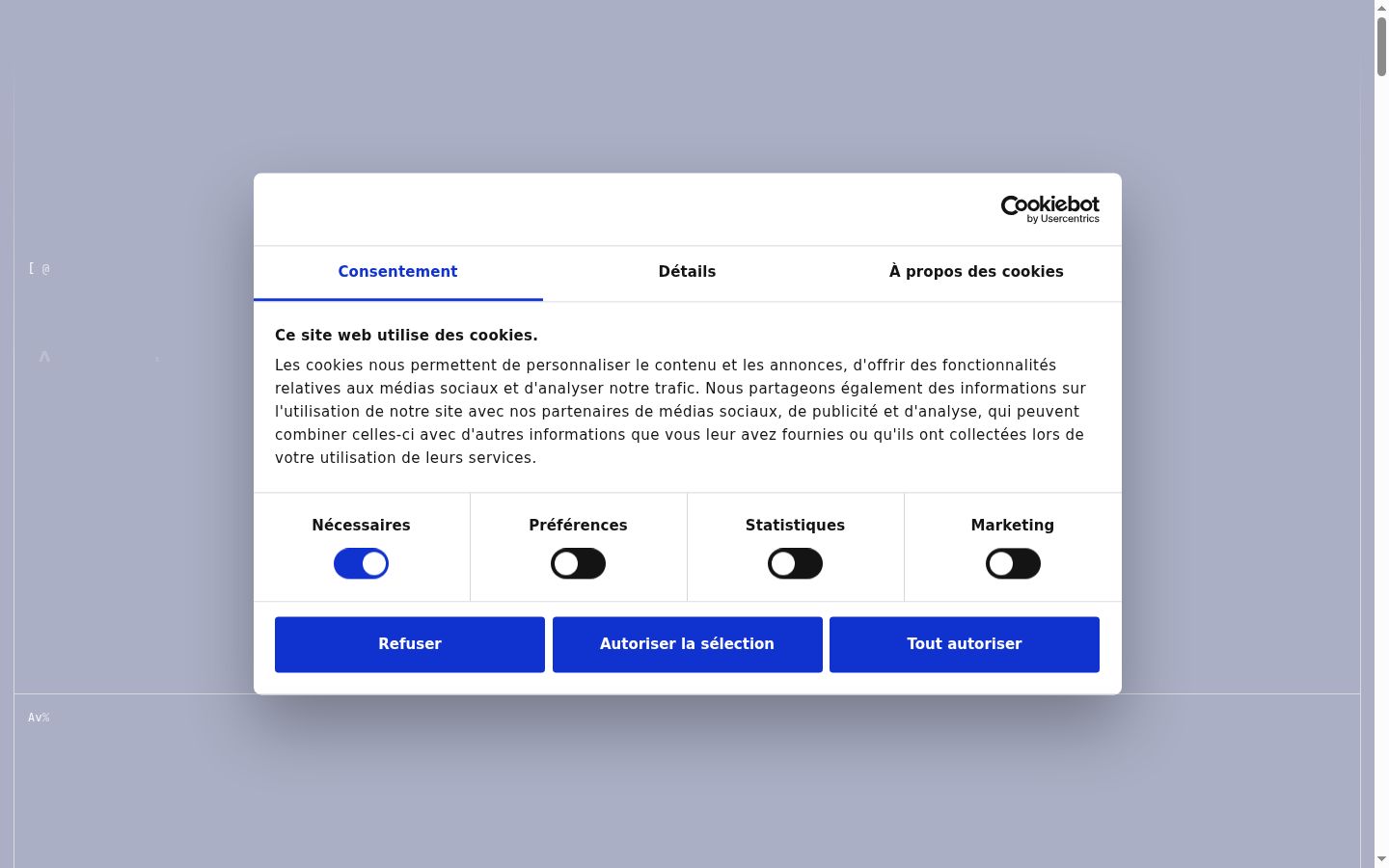 Screenshot tal-banner tal-kunsens muri qabel kwalunkwe interazzjoni