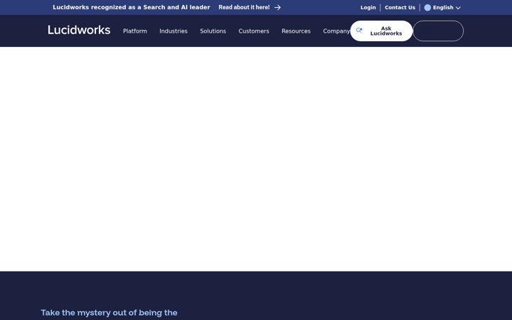 Screenshot of lucidimagination.com