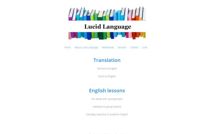 Screenshot of lucidlanguage.net