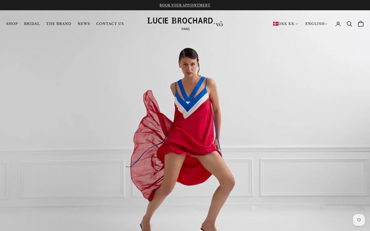 Screenshot of luciebrochard.com