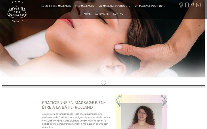 Screenshot of lucieetsesmassages.fr