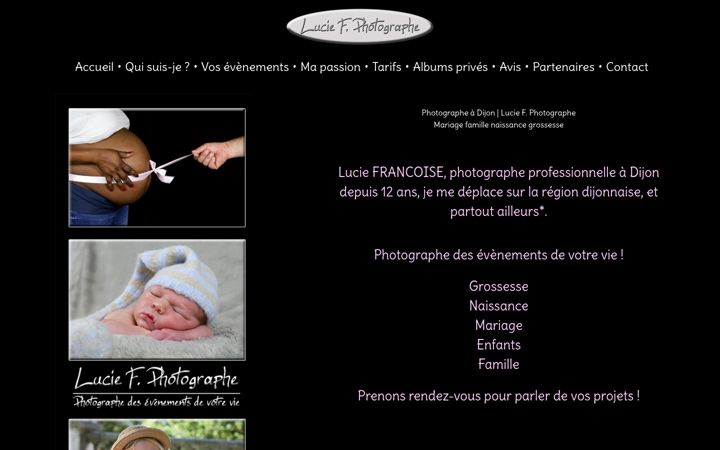 Screenshot of lucief-photographe.fr
