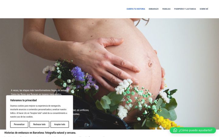 Screenshot of luciernagaphoto.com