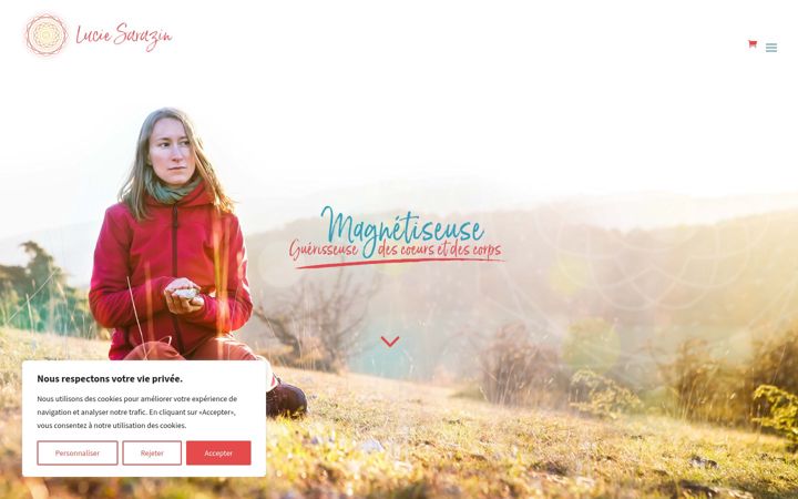 Screenshot of luciesarazin.fr