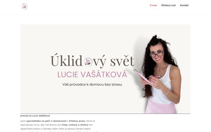 Screenshot of lucievasatkova.cz