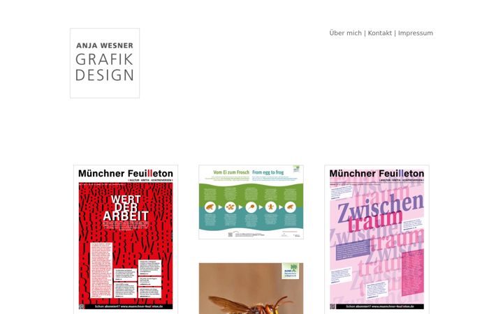 Екранна снимка на lucile-gestaltung.de