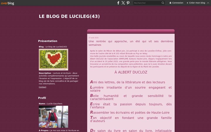 Screenshot of lucilegauchers43.fr