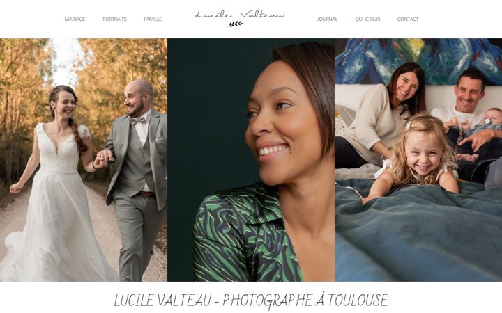 Screenshot of lucilevalteau.com