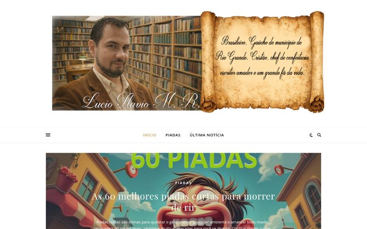 Screenshot of lucioflaviomr.com.br