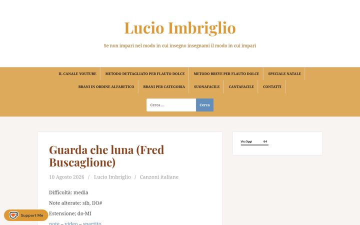 Screenshot of lucioimbriglio.it