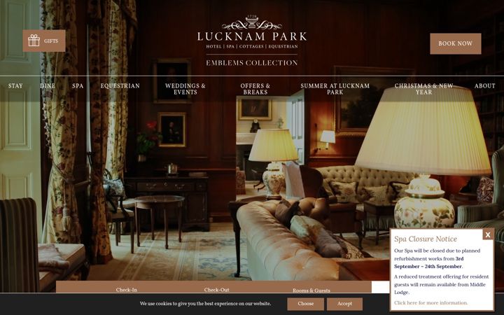 Screenshot of lucknampark.co.uk