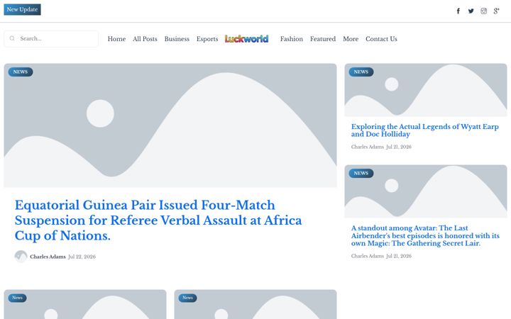 Screenshot of luckworldmedia.nl