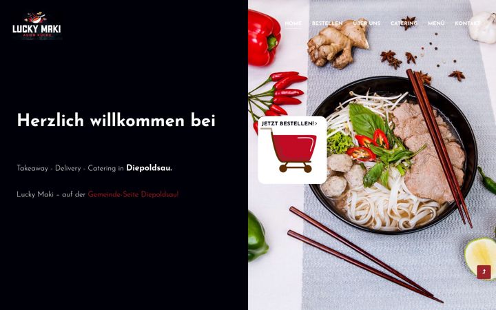 Screenshot of lucky-maki.ch