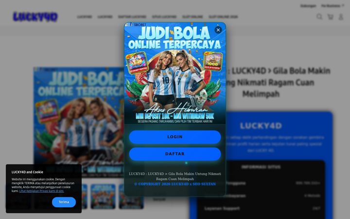 Screenshot of lucky4d.net