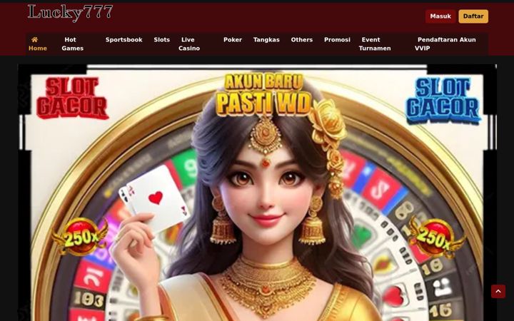 Skjermbilde av lucky777-slot.com