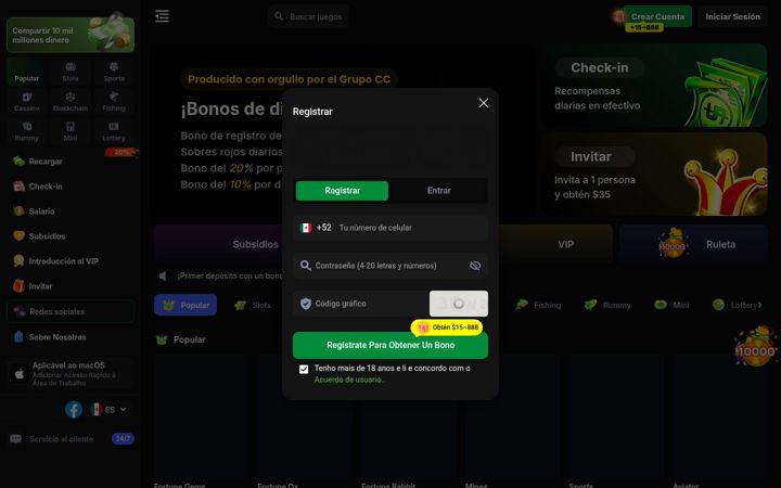 Kuvakaappaus sivustosta lucky777.mx